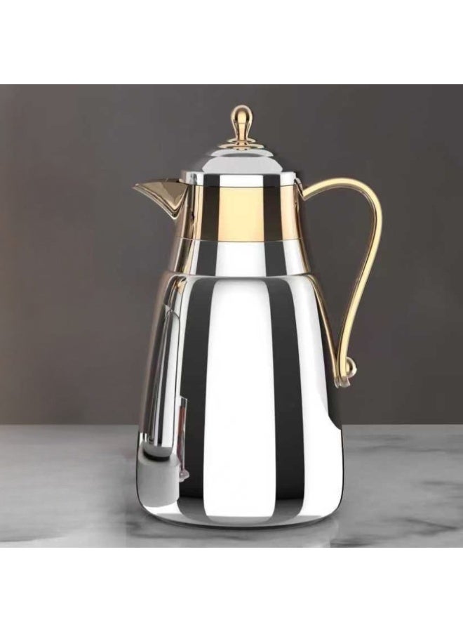 Eva Luxury Silver and Gold Thermos Set - Image 2